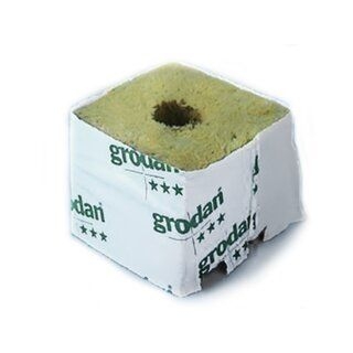 Grodan Kulturblock 7,5 x 7,5 x 6,5 cm kl. Loch
